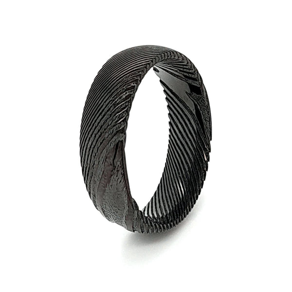 Men's Black Damascus Ring - ETRNL