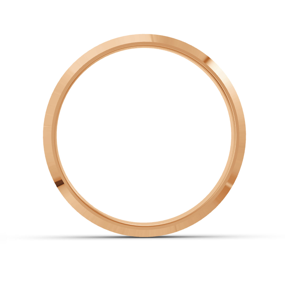 Women's Rose Gold Knife Edge Ring