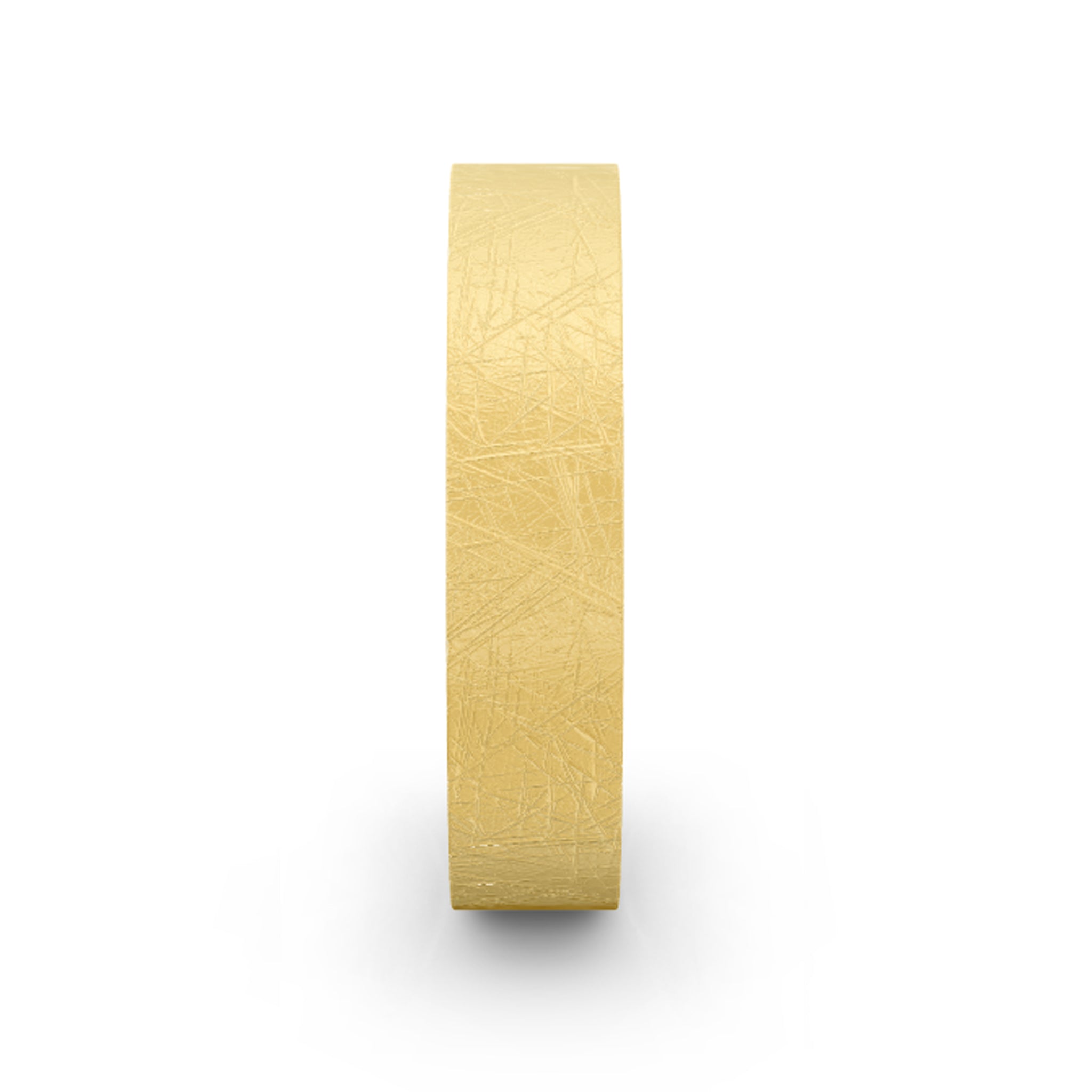 Men's Yellow Gold Ice Matte Ring