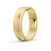 Men's Two Tone Gold Accent