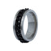 Men's Black Chain Link Anxiety Ring