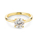 Round Solitaire Moissanite Engagement Ring