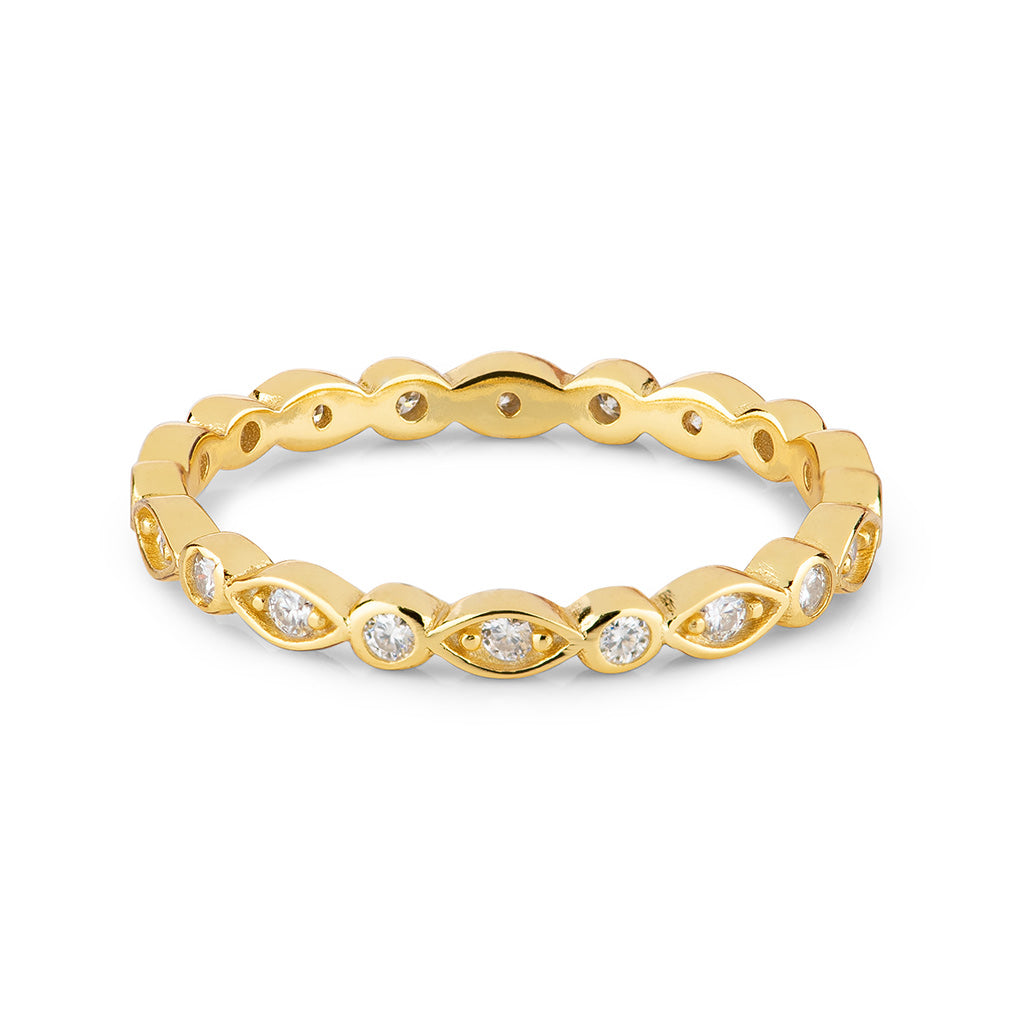 Marquise Moissanite Eternity Band