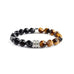 Tiger's Eye & Onyx Protection Bracelet