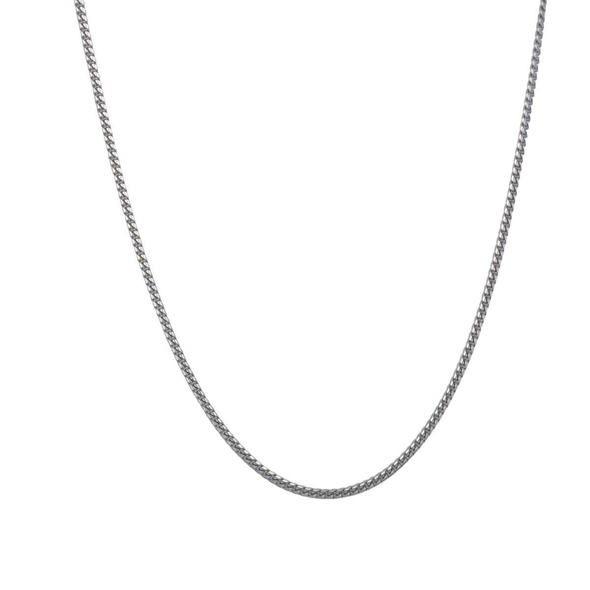 Silver Cuban Chain Necklace (4mm)
