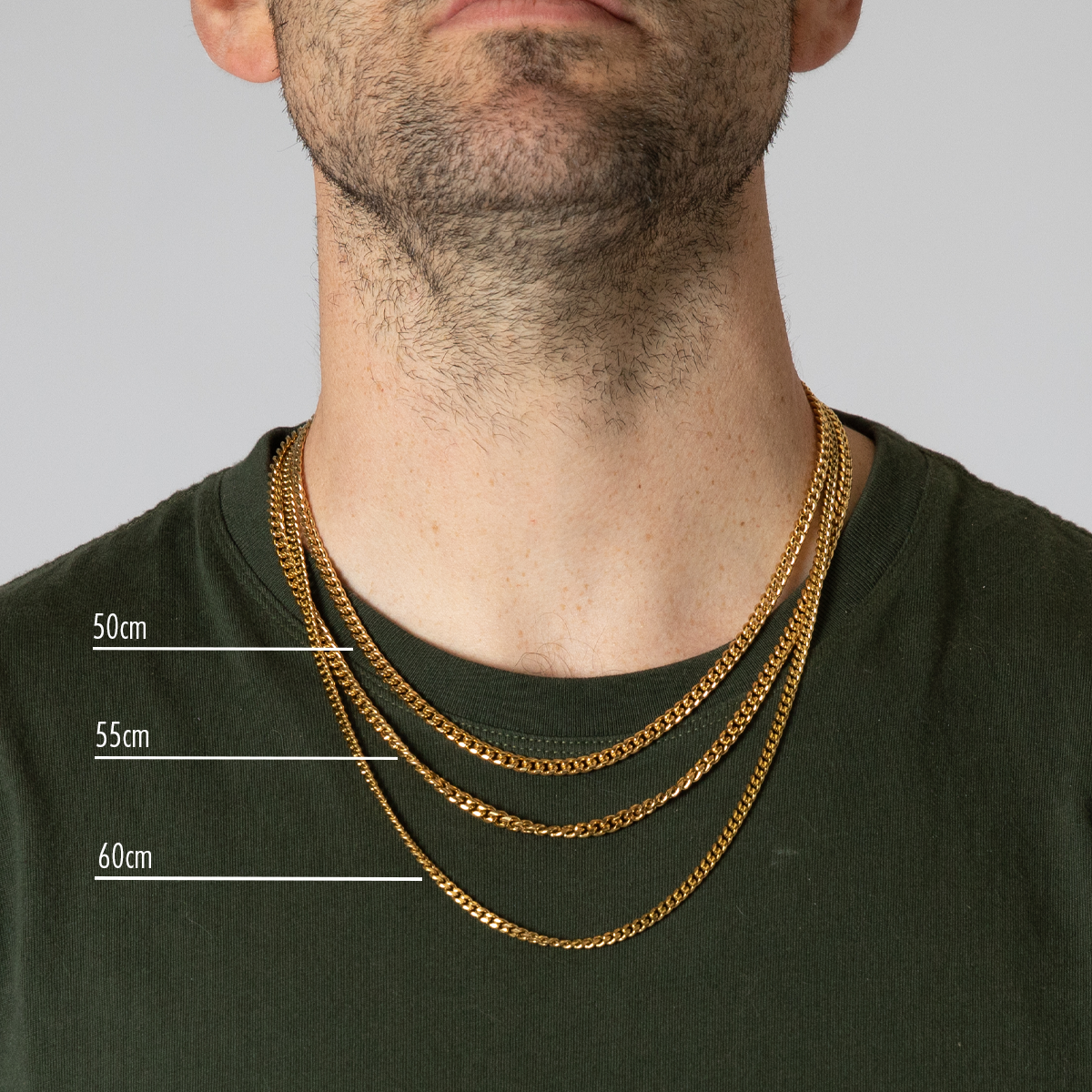 Gold Cuban Chain Necklace (8mm)