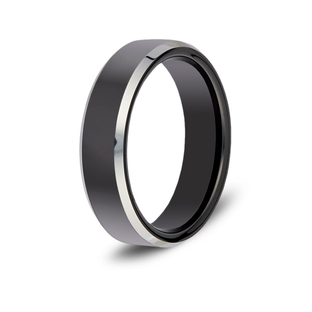 Men&#39;s Two-Tone Tungsten Ring