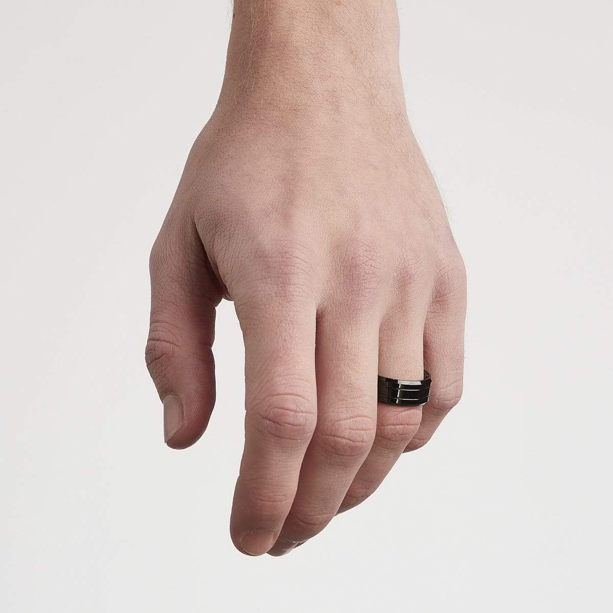 Men’s 2-Line Tungsten Ring
