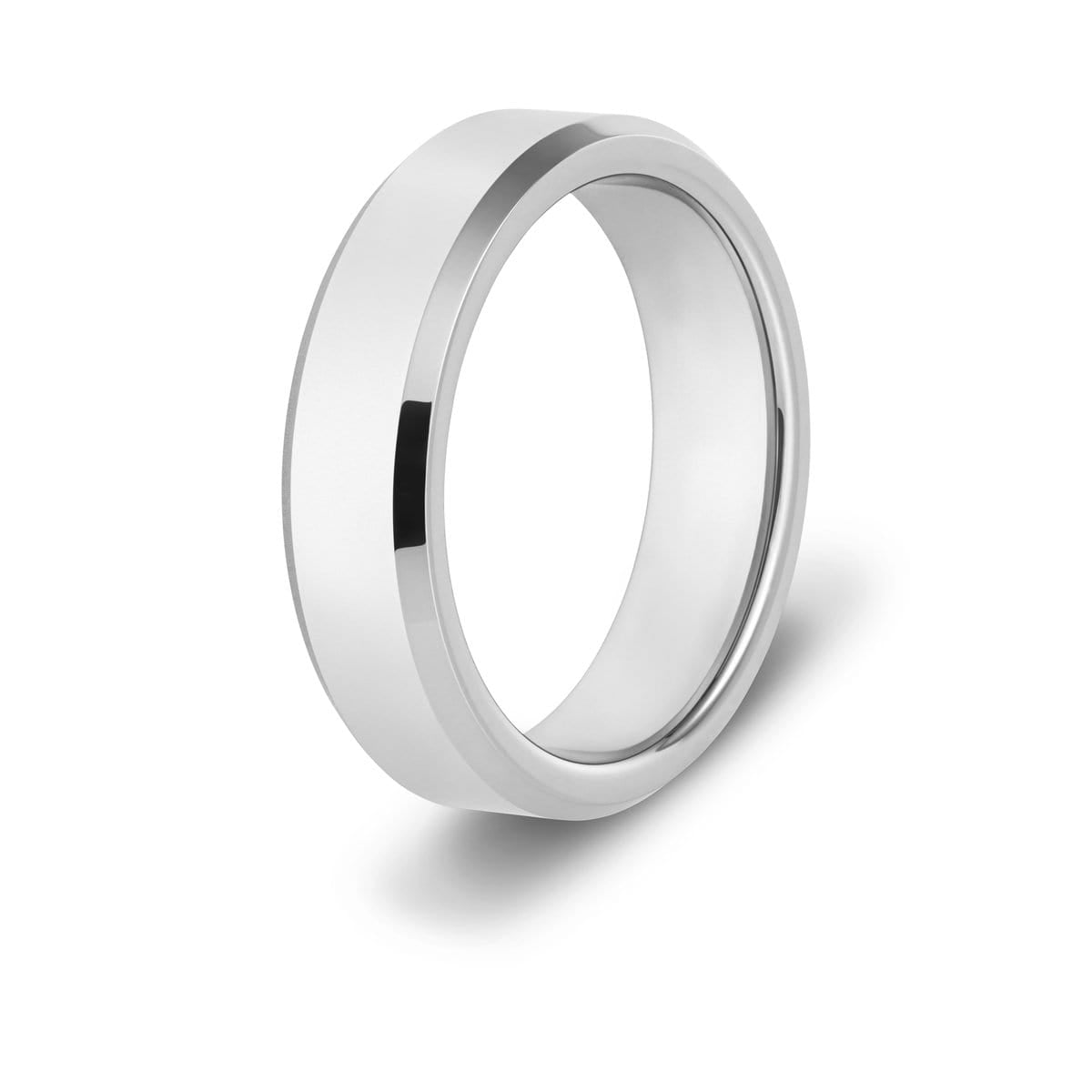 Men’s Beveled Tungsten Ring
