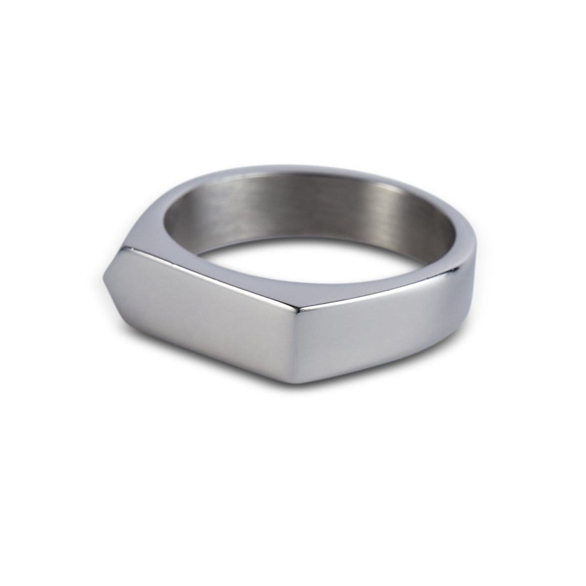 Men Rings Bar Men’s Silver Bar Signet Ring - ETRNL