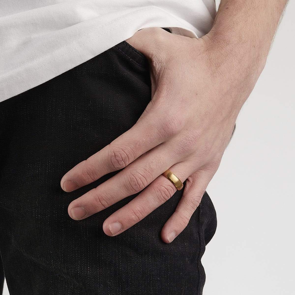 Aesop | 6 mm Gold-Tone Titanium Ring | In stock! | Lucleon