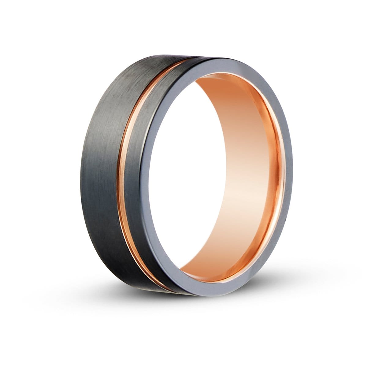 Rose Gold and Bethlehem Olive Wooden Ring — Wedgewood Rings