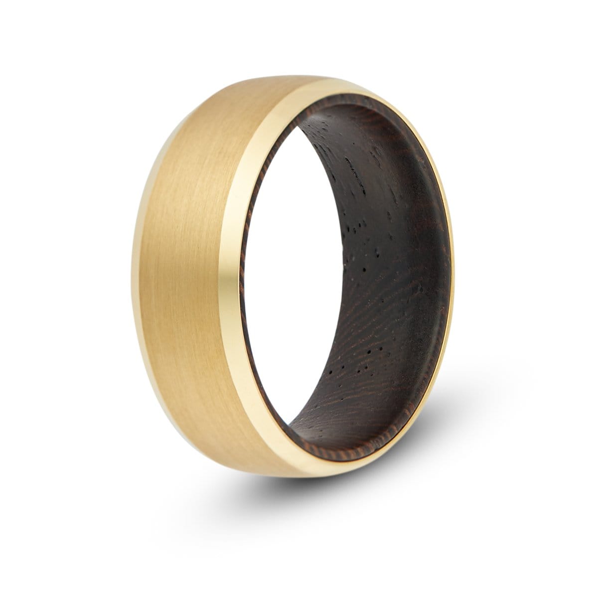Men’s Gold Wood Inlay Ring