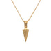 Gold Arrow Pendant Necklace