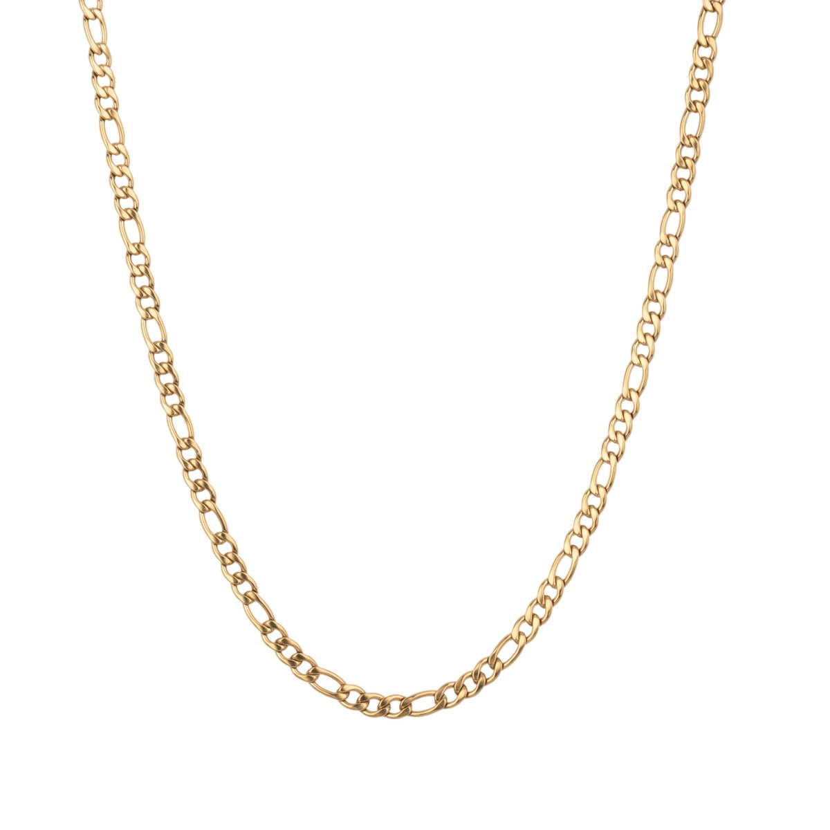 Gold Figaro Chain Necklace (6mm)