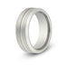 Men’s Silver Groove Tungsten Ring