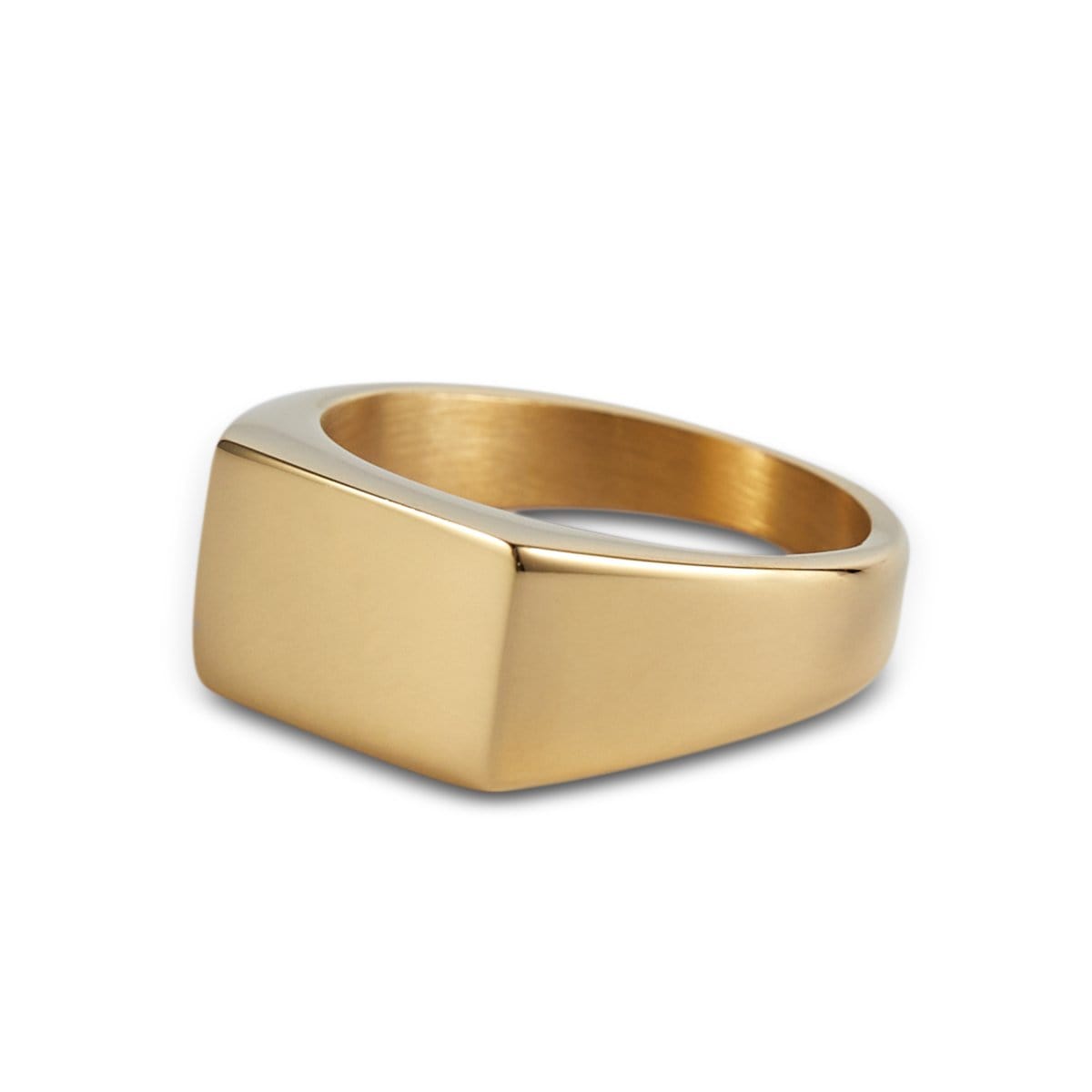 RECTANGLE SIGNET RING GOLD RECTANGLE SIGNET RING GOLD