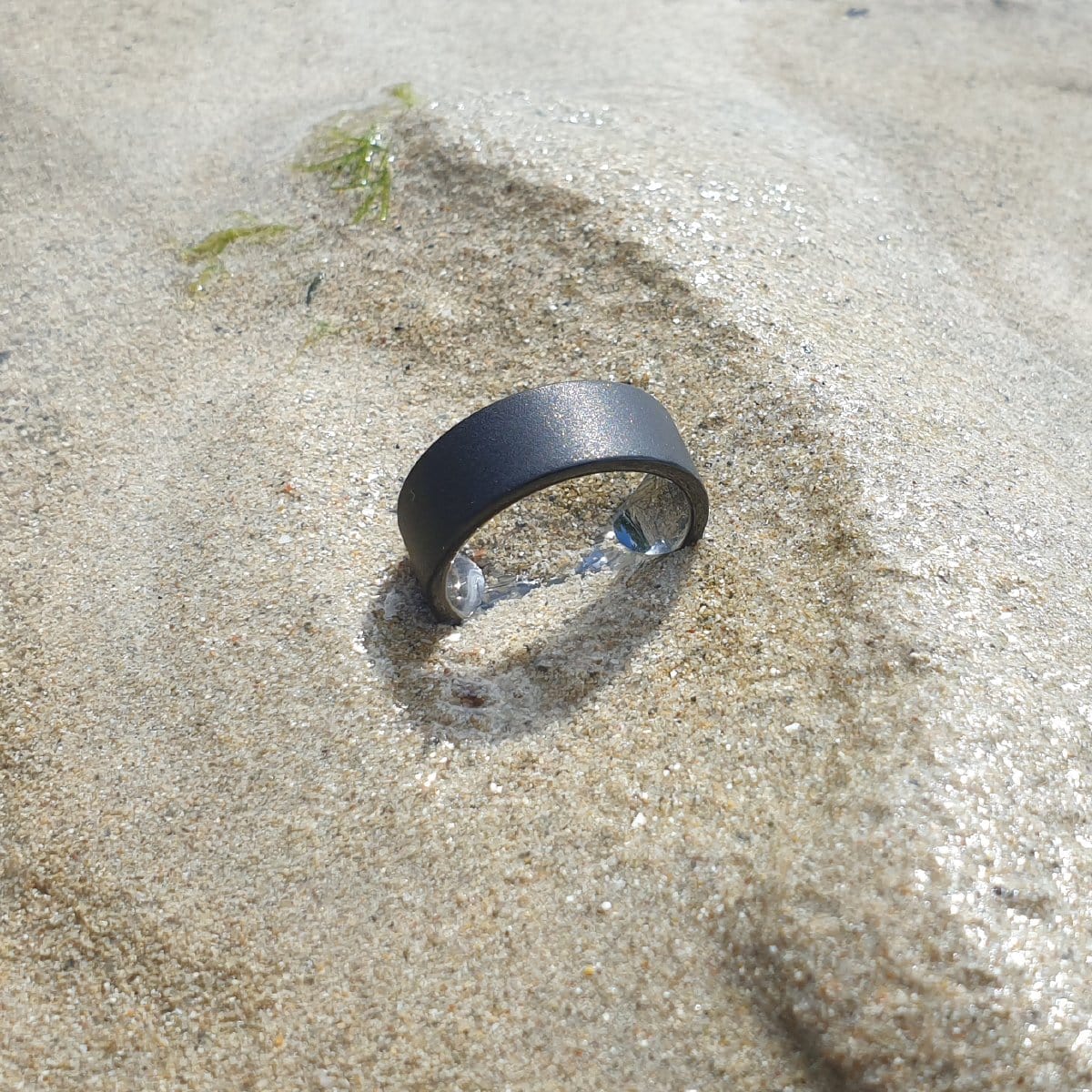 Men’s Black Sandblasted Tungsten Ring