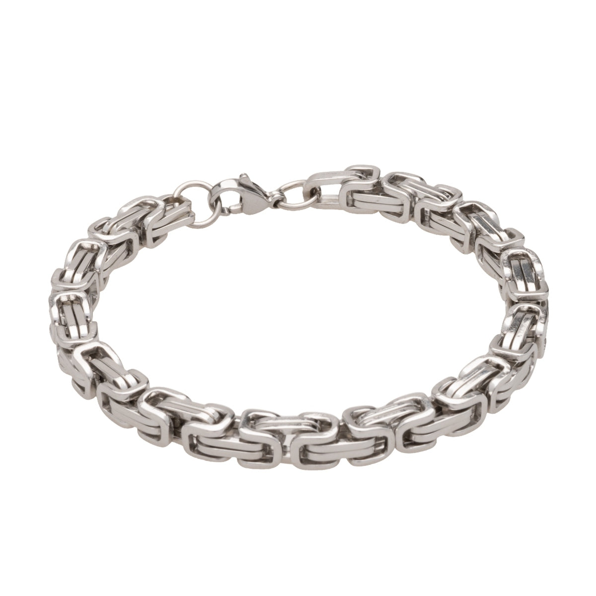 Silver Byzantine Chain Bracelet (6mm)