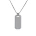 Silver Classic Dog Tag Necklace