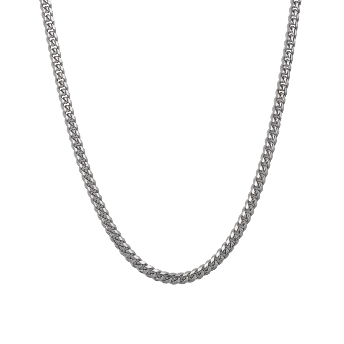 Silver Cuban Chain Necklace (8mm)