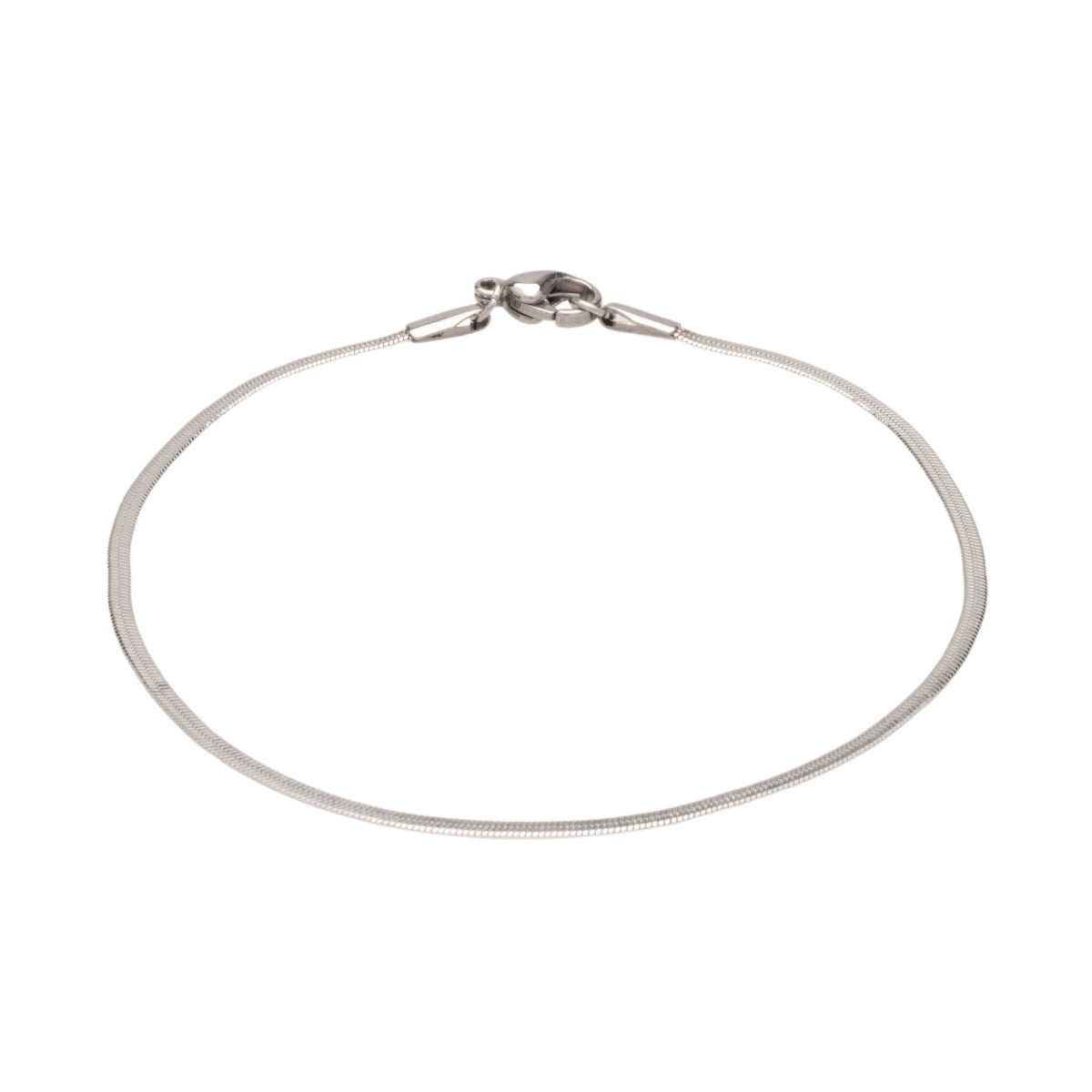Silver Flat Snake Chain Bracelet – Radiant Jewelry