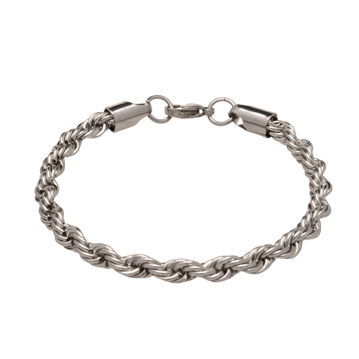 Silver Rope Chain Bracelet (6mm)