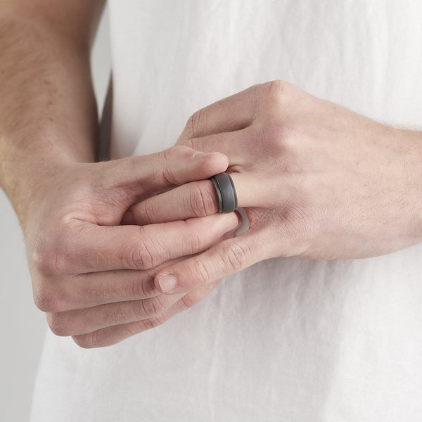 Men’s Stepped Edge Silicone Ring Bundle - ETRNL