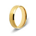 Men’s Beveled Edge Gold Titanium Ring