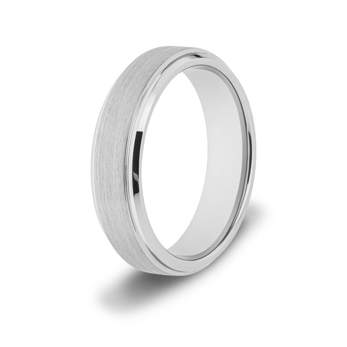 Men's Brushed Silver Dome Titanium Ring - ETRNL