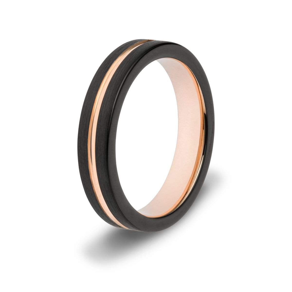 Rose Gold Tungsten Ring Set