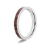 Women’s Wood Inlay Titanium Ring